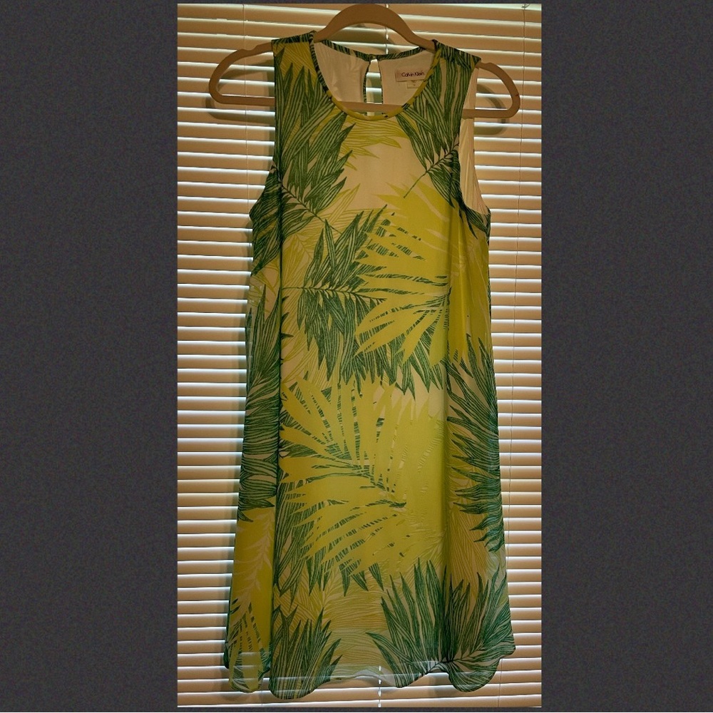 Calvin Klein Tropical Print Dress